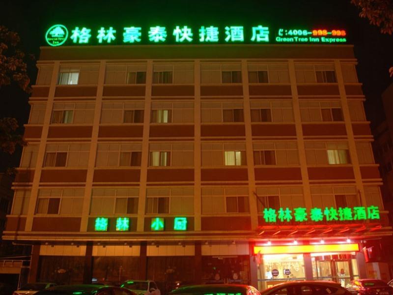 Greentree Inn Jiangsu Taizhou Jingjiang Bus Station Express Hotel Exterior foto
